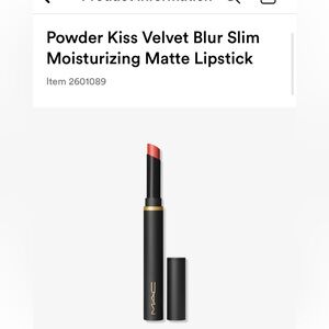MAC Powder Kiss Velvet Blur Slimstick Lipstick in the color Sweet Cinnamon